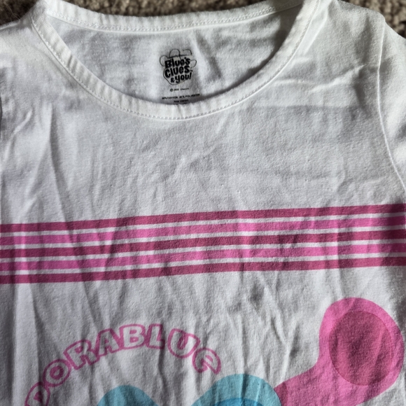 Kids White and Pink Character T-Shirt - Picture 4 of 6